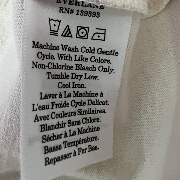 Everlane The Organic Cotton Polo Dress Striped Beige Size Small - Picture 12 of 12